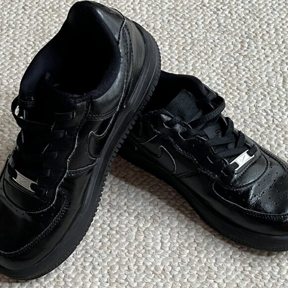 Nike Air Force 1 Boys Girls Size 3Y Black AF1 Sneakers FN0237-001 Year 2024 Shoe - Picture 10 of 12